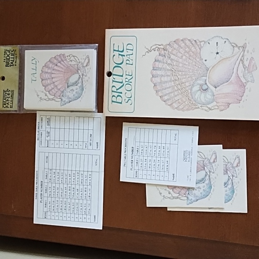 Vintage Hallmark Progressive Bridge Starter Set - Score Pads & Tally Cards